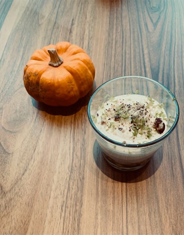 Entremet mascarpone citron vert noix de pécan torréfié au caramel beurre salé - Recette de Charly Fredet - Le Parfait Savoureux